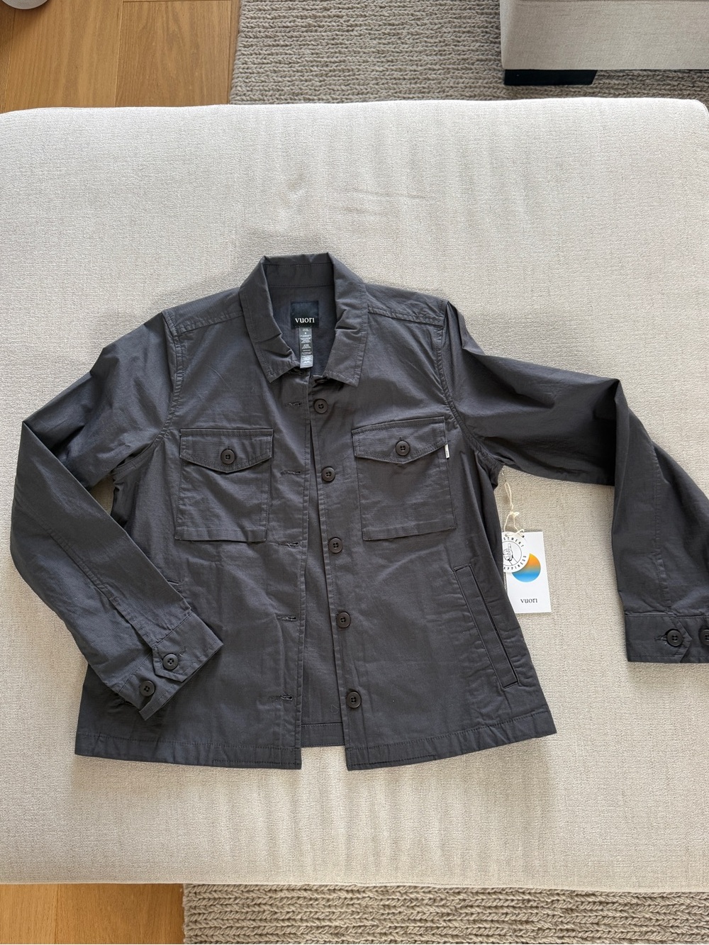 Vuori Ripstop shirt jacket - charcoal gray